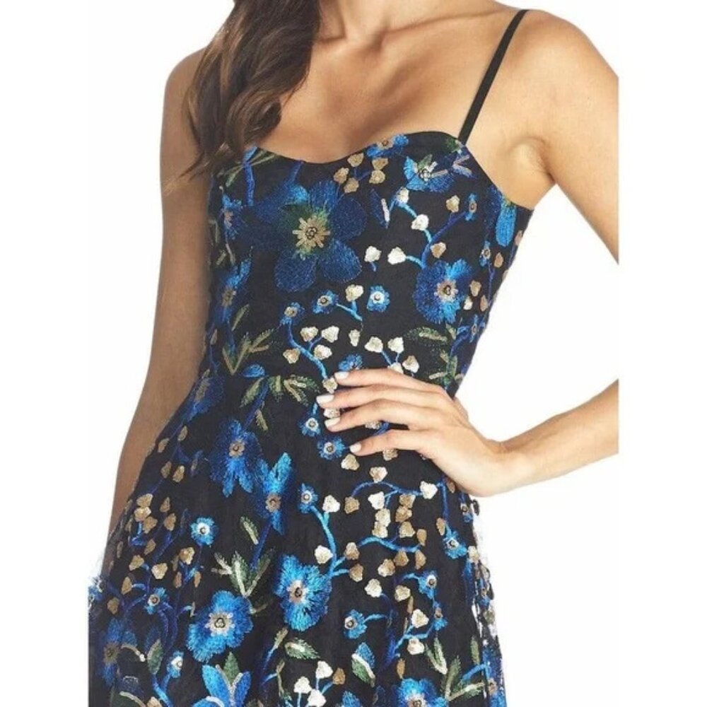 Dress the Population Blue Floral Dress - Picture 2 of 5